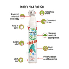 Amrutanjan Headache Faster Relaxation Roll-On – 10ml